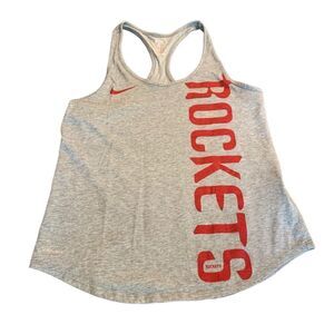 Houston Rockets The Nike Tee Drifit Athletic Fit NBA Grey Tank  Small